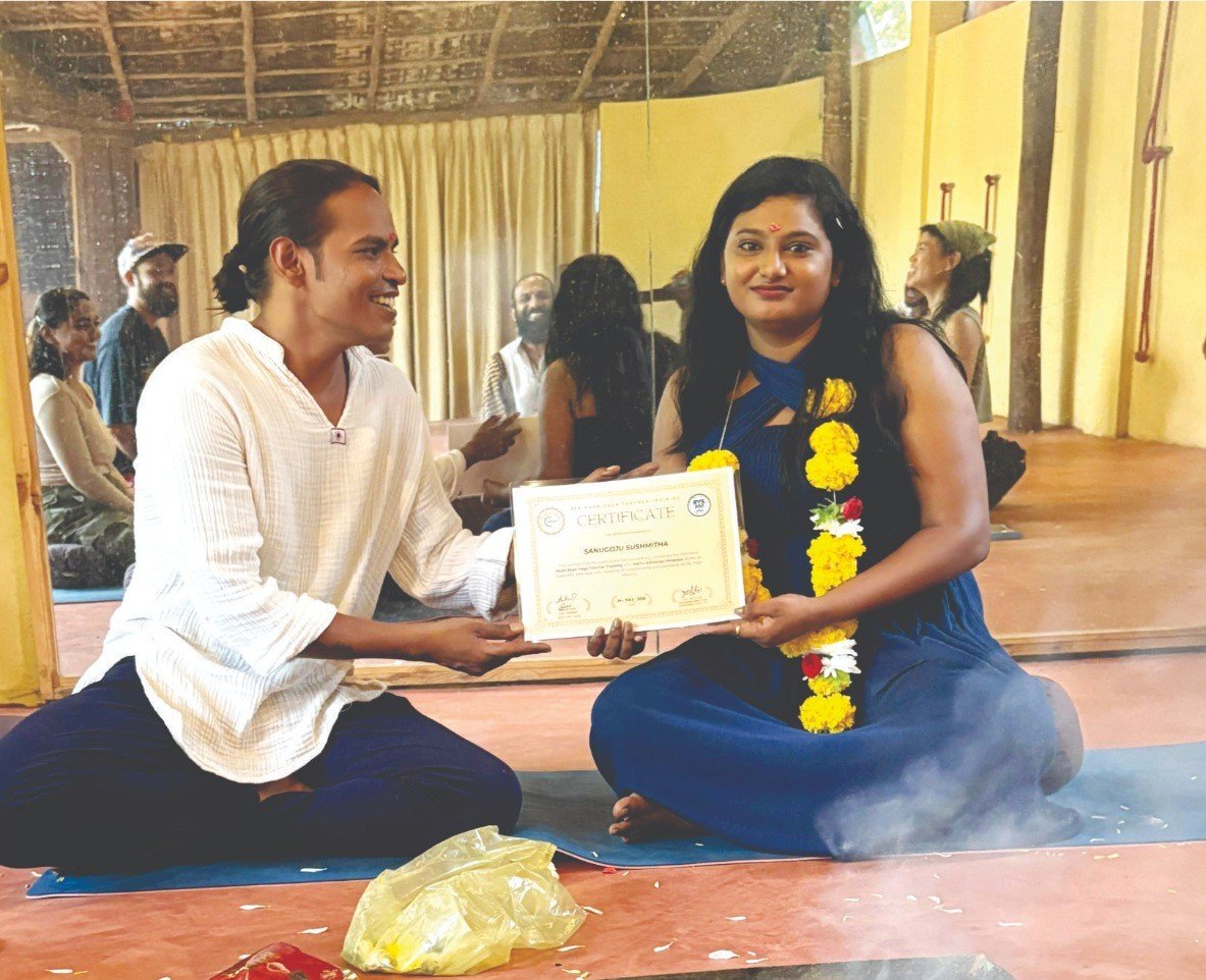 Peaceful yoga meditation